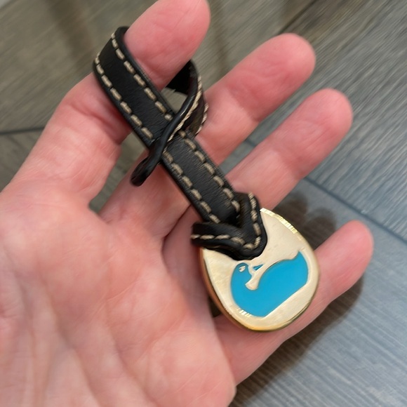 Vintage Dooney & Bourke Brass Turquoise Enamel Duck Hangtag - Picture 10 of 16